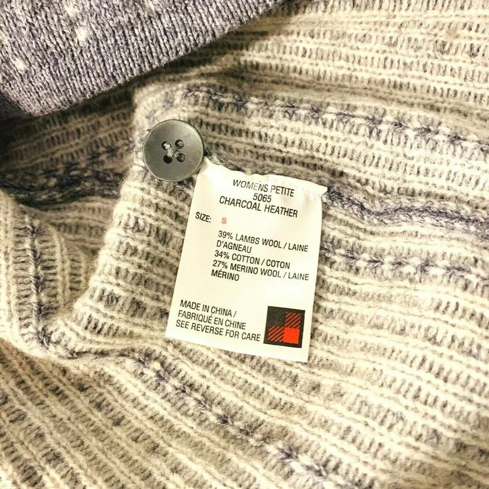 Woolrich Fair Isle Wool Petite Sweater Dress Tunic‎